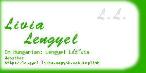 livia lengyel business card